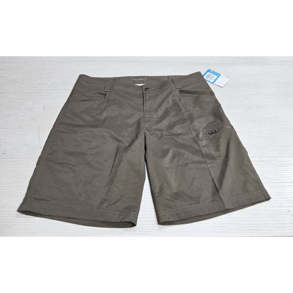 Columbia Shorts Mens 36 X 10" Length NEW Omni-Shade Sun Protection UPF 50‎ Brown